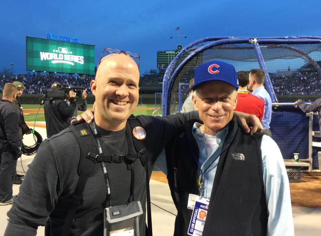 With Steve G at Wrigley Field during Game 1 of the 2016 World Series