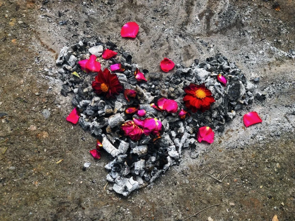 Heart of Pachamama from the fire during the San Pedro ceremony