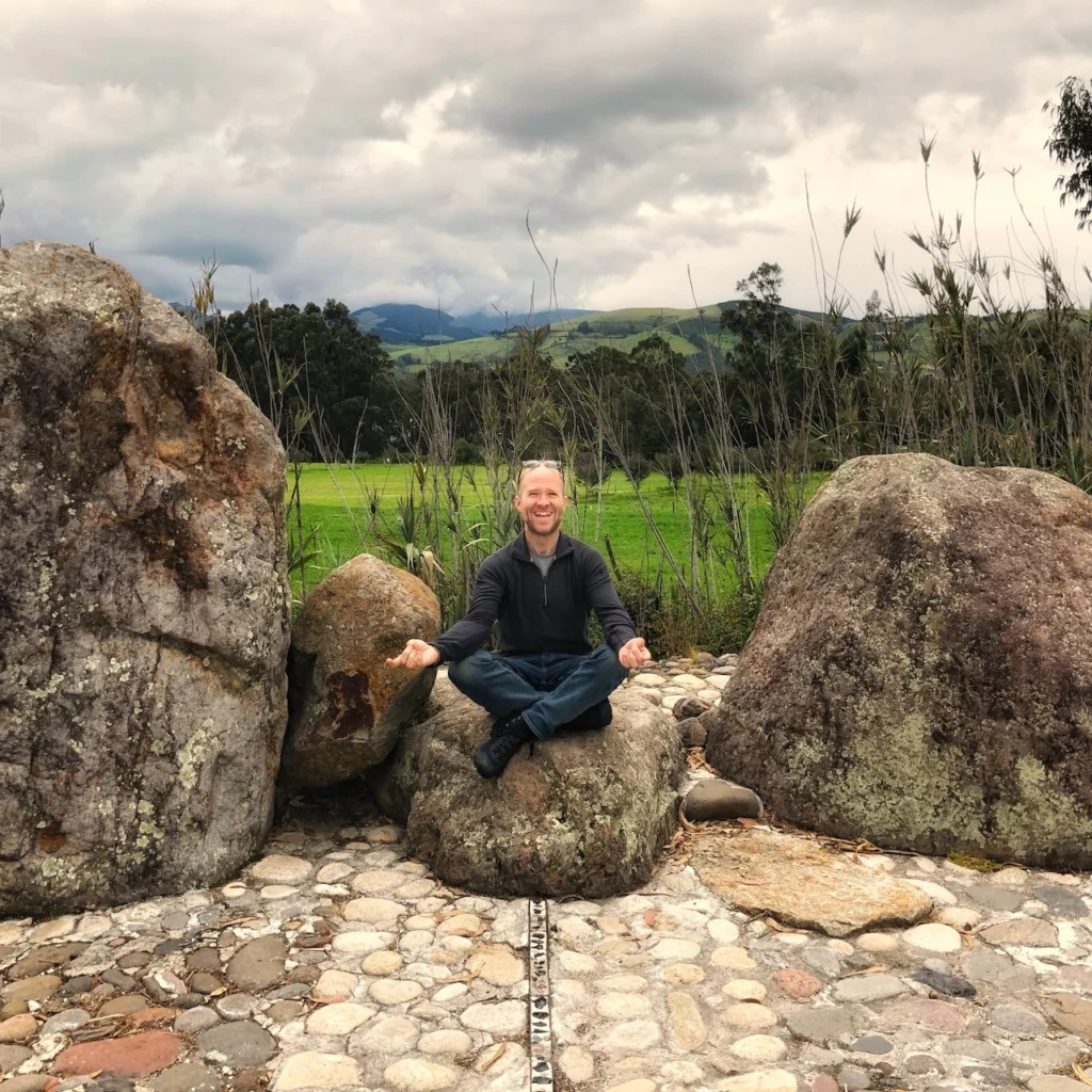 Deep meditation on the equator after the Aya retreat.