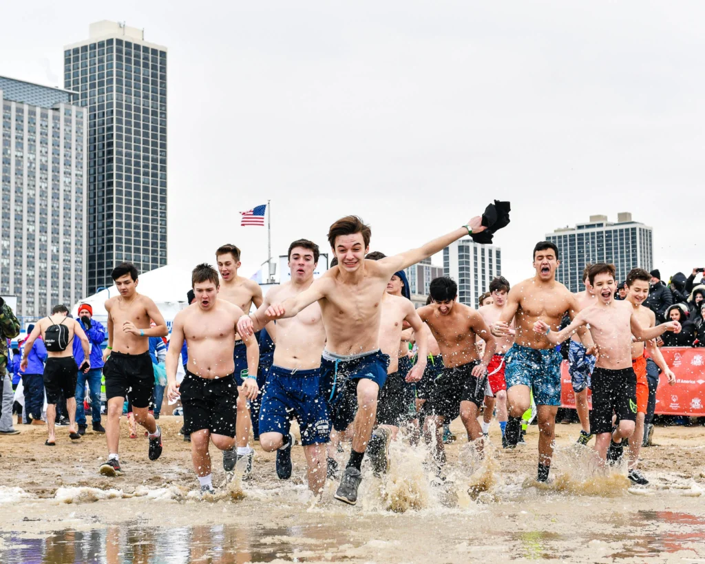 Special Olympics Chicago Polar Plunge at North Ave. Beach, Chicago, Ill. Sunday, March 3, 2019.