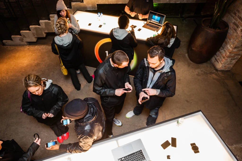 Nike Fuel Band launch event. A New Leaf, Chicago, Illinois.