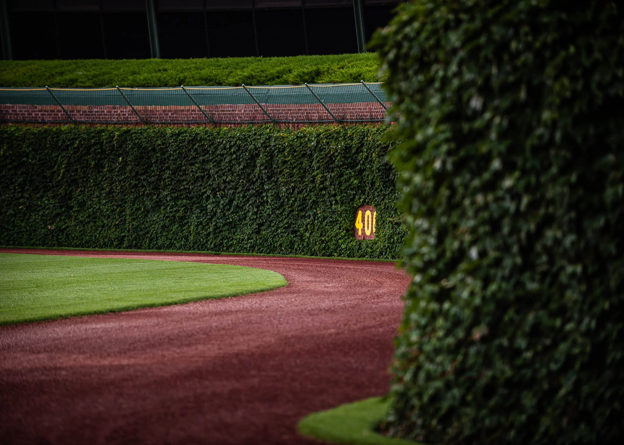 Wrigley Field at sunrise on July 13, 2013. This image is the opening spread for the book "A Century of Wrigley Field".