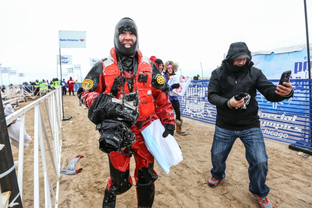 Special Olympics Chicago Polar Plunge at North Ave. Beach, Chicago, Ill. Sunday, March 3, 2019.