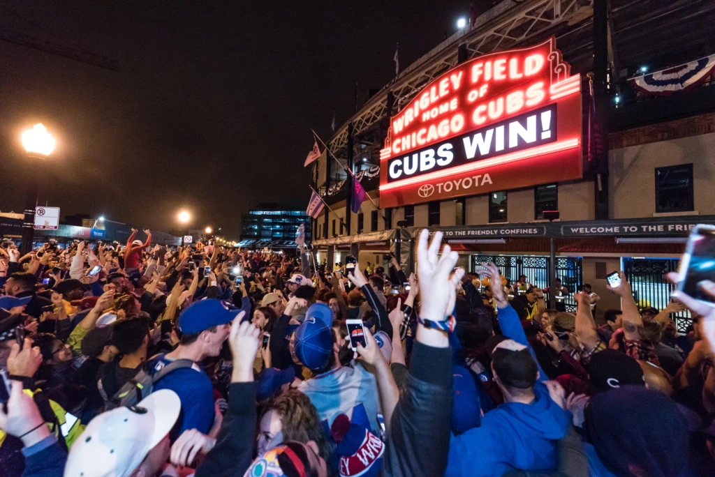 Wrigleyville during Game 7 of the 2016 World Series
