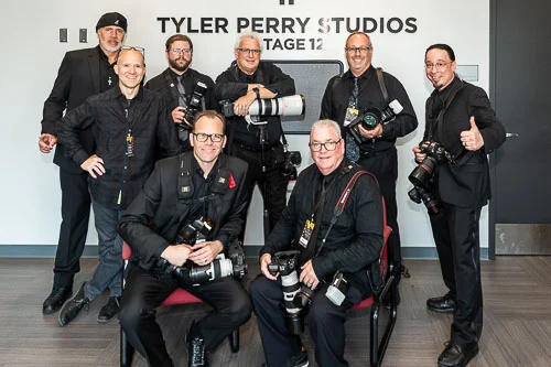 Digital tech for eight photographers at weekend studio grand opening, Tyler Perry Studios