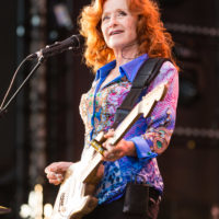 Bonnie Raitt during her opening number at Wrigley Field.